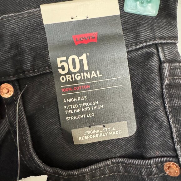 NWT unique Levi's 501 Womens two-tone denim Jeans - Picture 5 of 8